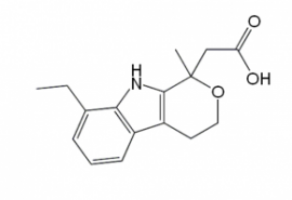 2-[(1RS)-8-Ethyl-1-methyl-1,3,4,9-tetrahydropyrano[3,4-b]indol-1-yl]acetic Acid (1-Methyl Etodolac)